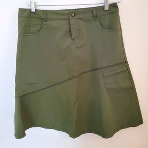 Prana Skirt, camo green, size 10